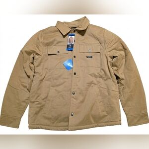 Hurley men's quilted shirt jacket